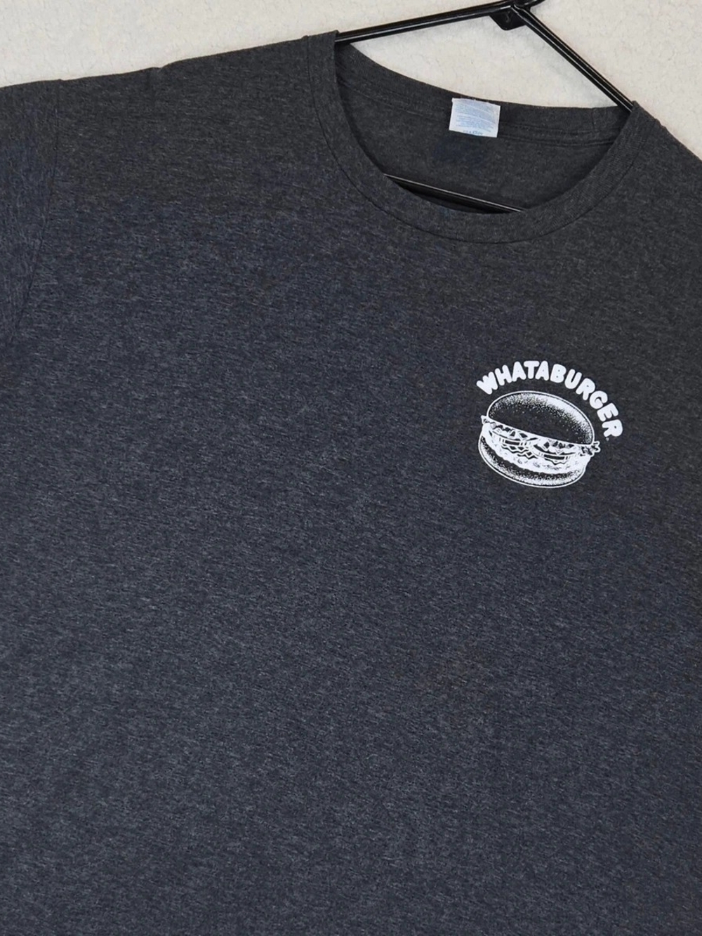Whataburger Men's Charcoal Short Sleeve Graphic Tee